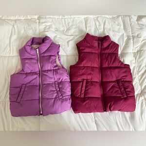 Lot of 2 Old Navy 3T Puffer Vest Jacket